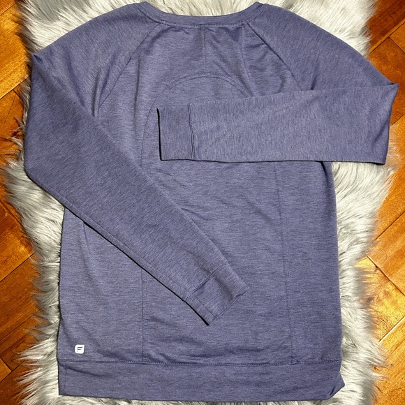 Fabletics Bonita Pullover II Pullover LIGHT PURPLE IRIS HEATHER Sweater Size XS - Picture 3 of 5